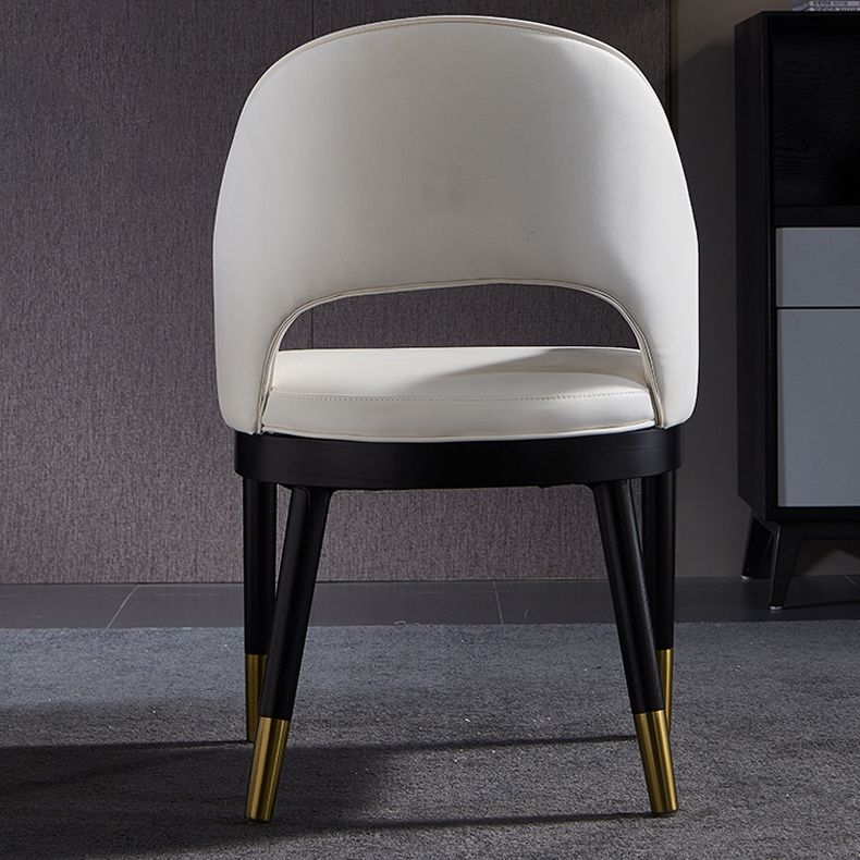 Glam Wood Dining Room Chairs Leather Dining Arm Chairs for Restaurant Use Clearhalo ' kitchen&dining_furn' 'Dining Chairs' 'Dining Tables & Seating' 'dining_chair' 'furn' 'furn_dining_chair' 'Furniture' 'furniture_dining_chair' 'Kitchen & Dining Furniture' 'kitchen' 1200x1200_cb30de3a-6102-46f6-b1d1-2e37aa7fb520