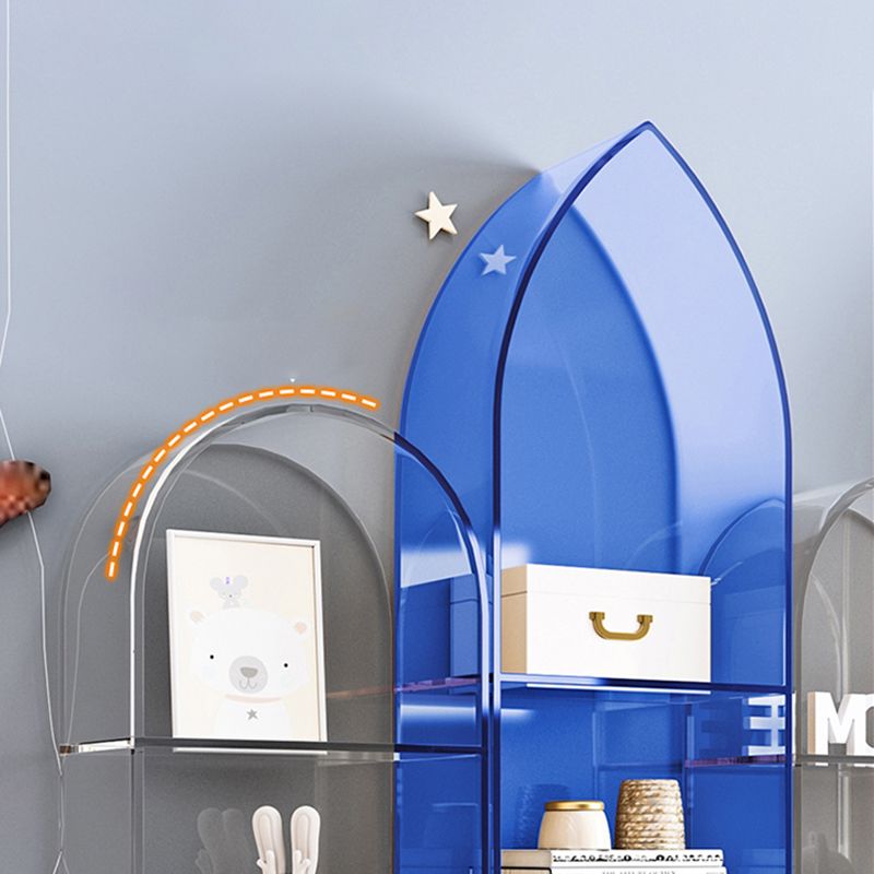 Glam gesloten boekenplank standaard acryl -boekenkast met planken