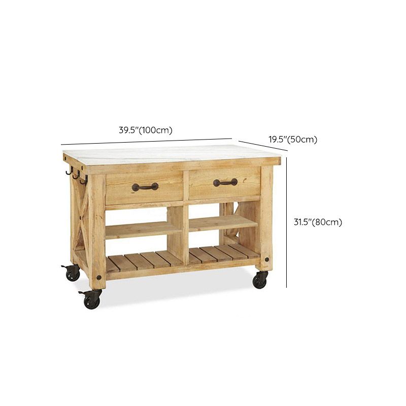 Modern Kitchen Island Table Dining Room Prep Table with Open Shelves Clearhalo 'furn' 'furn_kitchen_islands_carts' 'Furniture' 'Kitchen & Dining Furniture' 'Kitchen Islands & Carts' 'kitchen_islands_carts' 1200x1200_cb34db0a-e301-4cd5-9cd0-edee952a136f