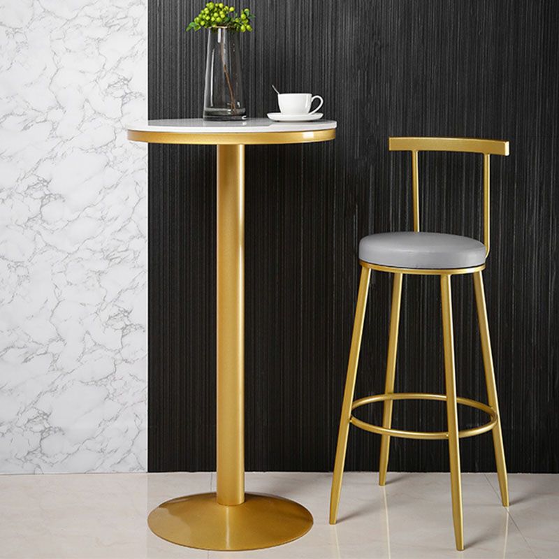 Nordic Style Upholstered Fabric Stools Armless Round Barstools for Home Clearhalo 'Bar Furniture' 'Bar Stools' 'bar_stools' 'furn' 'furn_bar_stools' 'Furniture' 'furniture_bar_stools' 'Kitchen & Dining Furniture' 1200x1200_cb37a130-ac03-46f3-a775-3331eb03d0f4