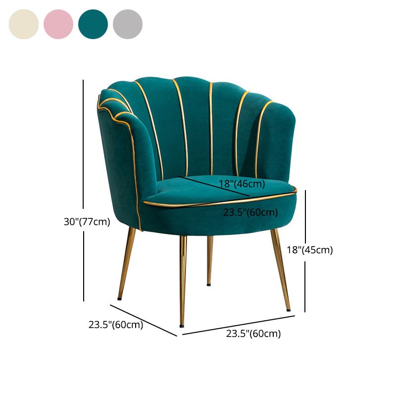 Scandinavian Upholstered Armless Dining Chairs Solid Back Chairs for Home