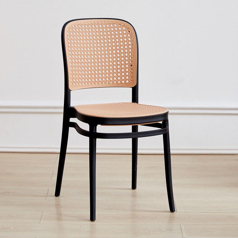 Sillas de comedor de plástico de plástico abiertas de estilo moderno (juego de 4/8)