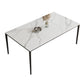 Dining Room Dinner Kitchen Table Rectangle 4 Legs Dining Table Clearhalo 'Dining Tables & Seating' 'Dining Tables' 'dining_table' 'furn' 'furn_dining_table' 'Furniture' 'Kitchen & Dining Furniture' 1200x1200_cb3b4215-0439-41b1-a654-a45b455a6cae