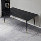Rectangle Traditional Luxury Table Sintered Stone Table with 4 Black Legs Clearhalo ' dining_table' 'Dining Tables & Seating' 'Dining Tables' 'furn' 'furn_dining_table' 'Furniture' 'furniture_dining_table' 'Kitchen & Dining Furniture' 'kitchen&dining_furn' 'kitchen' 'kitchen_dining_table' 1200x1200_cb3b6639-6587-47d7-8671-3aca2c9e62b8