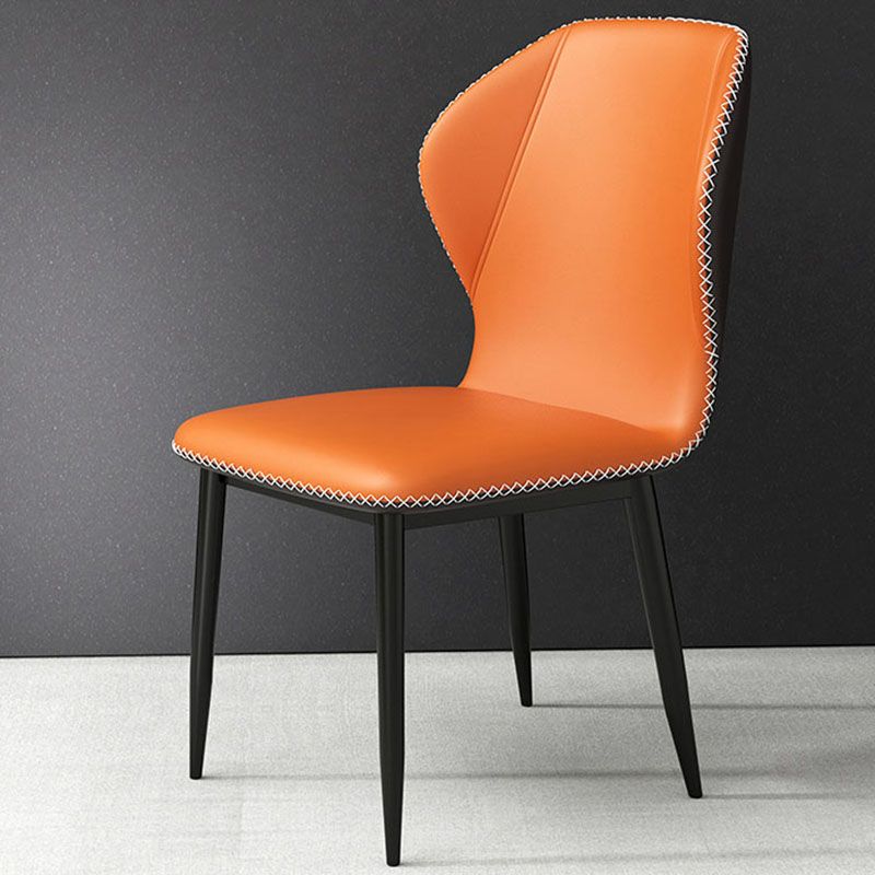Scandinavian Style Metal Dining Chair Wingback Dining Room Single Chair Clearhalo ' kitchen&dining_furn' 'Dining Chairs' 'Dining Tables & Seating' 'dining_chair' 'furn' 'furn_dining_chair' 'Furniture' 'furniture_dining_chair' 'Kitchen & Dining Furniture' 'kitchen' 1200x1200_cb3cf6f1-ecd0-4e78-ba64-e3660e23528c