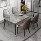 Rectangle Black Base Dining Table Modern Stone Table for Dining Room Use Clearhalo 'Dining Tables & Seating' 'Dining Tables' 'dining_table' 'furn' 'furn_dining_table' 'Furniture' 'Kitchen & Dining Furniture' 1200x1200_cb3d7eda-5c08-494a-9c71-911ab8a6731c