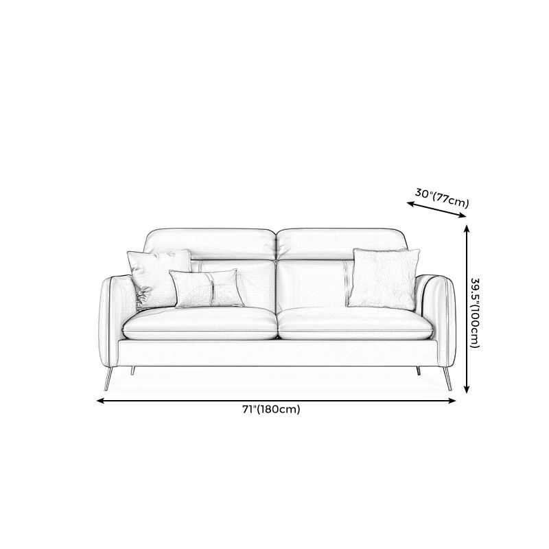Faux Leather Modern Sofa 30"W Sofa with Storage for Living Room Clearhalo 'furn' 'furn_sofas' 'Furniture' 'furniture_sofas' 'kitchen' 'kitchen_sofas' 'Living Room Furniture' 'Sofa' 'sofas' 1200x1200_cb3db68f-921e-438e-b8cc-260b6a644912