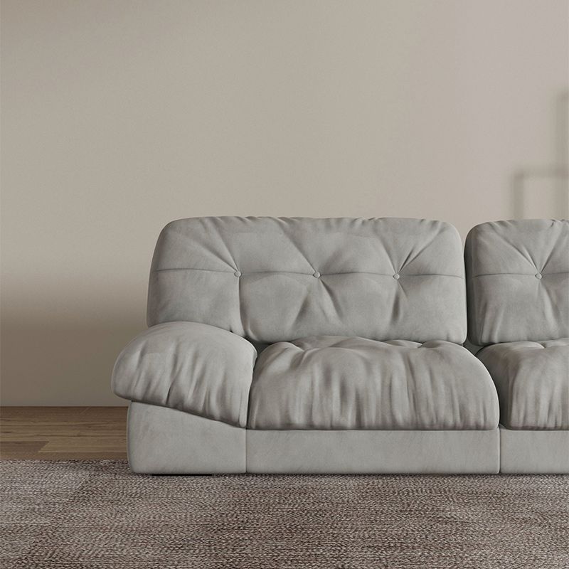Contemporary Tufted Leather Sofa 41.34-In D Armless Living Room Sofa Clearhalo 'furn' 'furn_sofas' 'Furniture' 'Living Room Furniture' 'Sofa' 'sofas' 1200x1200_cb3de4d7-c69e-466f-8a4b-fbee5033e734