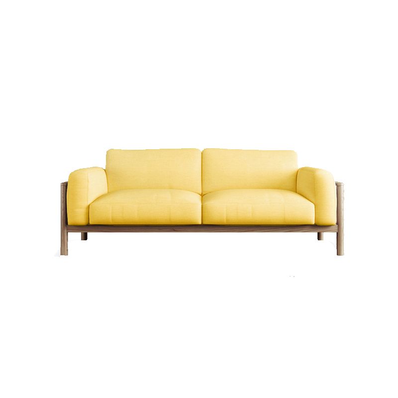 Fabric Loose Back Sofa 32.68" D x 59/66.93/78.74" W x 32.26" H Square Arm Sofa Clearhalo 'furn' 'furn_sofas' 'Furniture' 'furniture_sofas' 'kitchen' 'kitchen_sofas' 'Living Room Furniture' 'Sofa' 'sofas' 1200x1200_cb3e4687-7352-4ba4-95c1-a212b5c22c8a