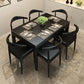 Simple Style Sintered Stone Dining Table Ash Wood Base Rectangle Table for Home Clearhalo ' dining_table' 'Dining Tables & Seating' 'Dining Tables' 'furn' 'furn_dining_table' 'Furniture' 'furniture_dining_table' 'Kitchen & Dining Furniture' 'kitchen&dining_furn' 'kitchen' 'kitchen_dining_table' 1200x1200_cb4102cf-43a4-4f7b-b65a-f9965c4faeaf