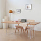 1/2/5 Pieces Rectangle Dining Set Modern Solid Wood Dining Table with Chairs
