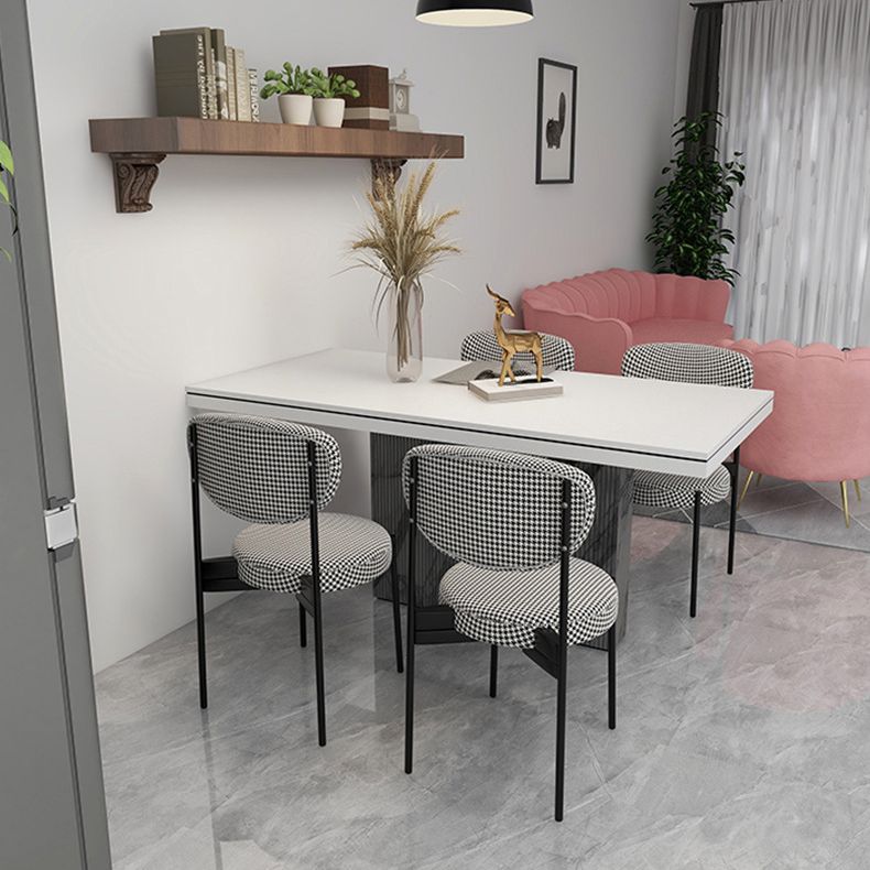 Glam Style Metal Side Chair Matte Finish Open Back Dining Chair for Home Use Clearhalo ' kitchen&dining_furn' 'Dining Chairs' 'Dining Tables & Seating' 'dining_chair' 'furn' 'furn_dining_chair' 'Furniture' 'furniture_dining_chair' 'Kitchen & Dining Furniture' 'kitchen' 1200x1200_cb438b94-0c03-4dd2-bfbd-62137672827c