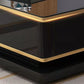 Glass Top Media Console for Living Room Glam Polish Finish TV Media Stand Clearhalo 'furn' 'furn_tv_stands_entertainment_centers' 'Furniture' 'Living Room Furniture' 'TV Stands & Entertainment Centers' 'TV Stands & Media Storage Furniture' 'tv_stands_entertainment_centers' 1200x1200_cb455f3f-82bf-4756-afcf-79e7314784f5
