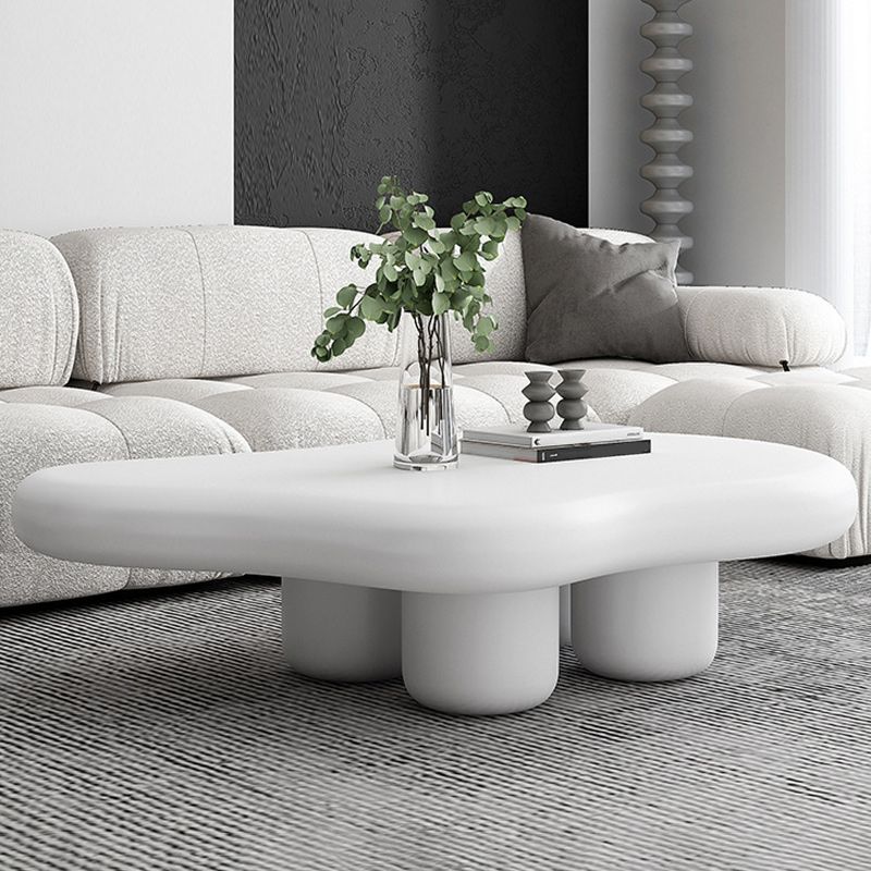 Free Form Coffee Table Scandinavian Wooden Cocktail Table with 4 Legs Clearhalo 'Coffee & Accent Tables' 'Coffee Tables' 'coffee_tables' 'furn' 'furn_coffee_tables' 'Furniture' 'Living Room Furniture' 1200x1200_cb457583-b351-4695-873c-bde2c22198eb
