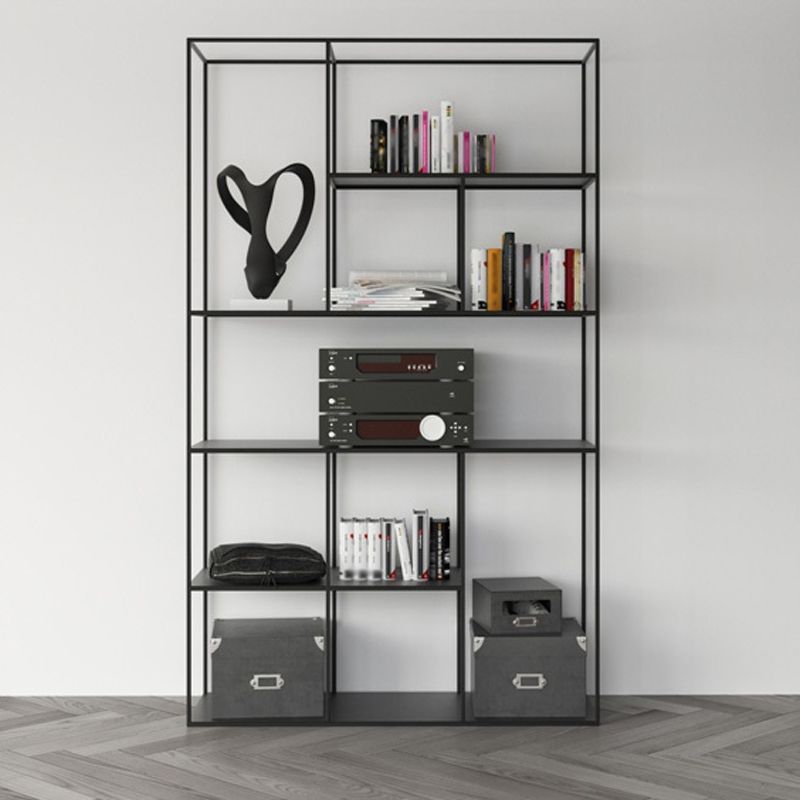 Minimalist Style Open Shelve Bookcase in Metal Material Shelves Clearhalo 'Bookcases' 'furn' 'furn_bookcases' 'Furniture' 'furniture_bookcases' 'kitchen' 'kitchen_bookcases' 'Living Room Furniture' 'Office Furniture' 1200x1200_cb45b4a0-1fe2-4453-9ff8-e24eaaad158e