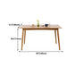 Solid Oak Dining Table Modern Rectangle Dining Table with 4 Natural Finish Legs Clearhalo 'Dining Tables & Seating' 'Dining Tables' 'dining_table' 'furn' 'furn_dining_table' 'Furniture' 'furniture_dining_table' 'Kitchen & Dining Furniture' 'kitchen' 'kitchen_dining_table' 1200x1200_cb49916f-5188-4227-a329-78dbae8dabd4