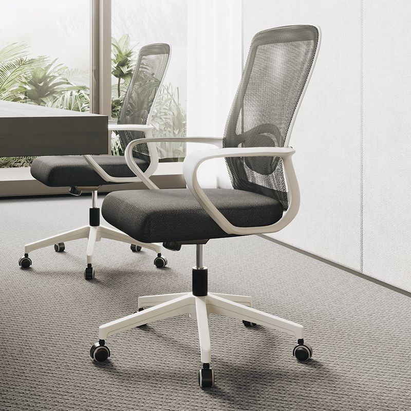Modern Nylon Office Chair Slide Height-adjustable Desk Chair Clearhalo 'furn' 'furn_office_chair' 'Furniture' 'Office Chairs' 'Office Furniture' 'office_chair' 1200x1200_cb49bbe1-c7c9-4bcc-9305-bc5f70f75d31