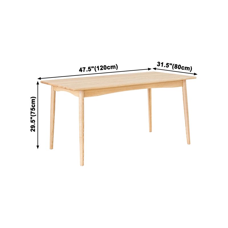 Rectangle Wooden Dining Table in Nature Modern Ash Wood Table with 4 Legs Clearhalo ' dining_table' 'Dining Tables & Seating' 'Dining Tables' 'furn' 'furn_dining_table' 'Furniture' 'furniture_dining_table' 'Kitchen & Dining Furniture' 'kitchen&dining_furn' 'kitchen' 'kitchen_dining_table' 1200x1200_cb4b128a-d01f-41b4-9b99-baed95ca721a