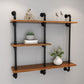 Contemporary Metal Bookshelf Natural Floating Shelf Bookcase for Study Room