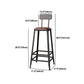 1/4/7 Pieces Industrial Rectangular Pub Table Set Wooden Counter Table with High Stools Clearhalo 'Bar Furniture' 'furn' 'furn_home_bar_bar_sets' 'Furniture' 'Home Bars & Bar Sets' 'home_bar_bar_sets' 'Kitchen & Dining Furniture' 1200x1200_cb4d5234-cfda-4905-800a-07dbca7d537b