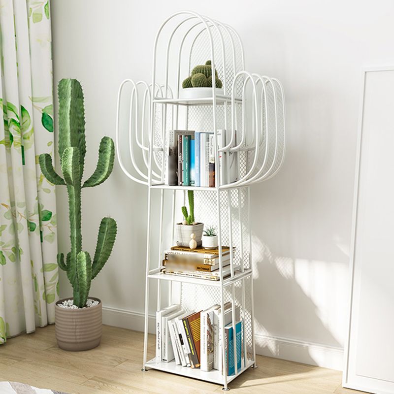 18.1"L Scandinavian Style Standard Bookcase Metal Closed Back Bookshelf Clearhalo 'Bookcases' 'furn' 'furn_bookcases' 'Furniture' 'furniture_bookcases' 'Office Furniture' 1200x1200_cb4d9ac4-a098-4933-bb9c-6b1a62fb4b08
