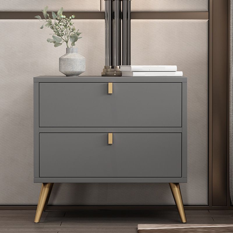 Contemporary Wood Accent Table Nightstand 21.65" Tall Bed Nightstand with 2 Drawers Clearhalo 'Bedroom Furniture' 'furn' 'furn_night_stand' 'Furniture' 'night_stand' 'Nightstands' 1200x1200_cb4f82c2-6210-45c5-9f62-0fce00bbe514
