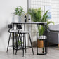 Glam Marble Counter Table with Specialty Top Double Pedestal Table - 42" H Clearhalo 'Bar Furniture' 'Bar Tables' 'bar_tables' 'furn' 'furn_bar_tables' 'Furniture' 'furniture_bar_tables' 'Kitchen & Dining Furniture' 1200x1200_cb50bf61-2117-4b3c-892f-cd3af64eb53c
