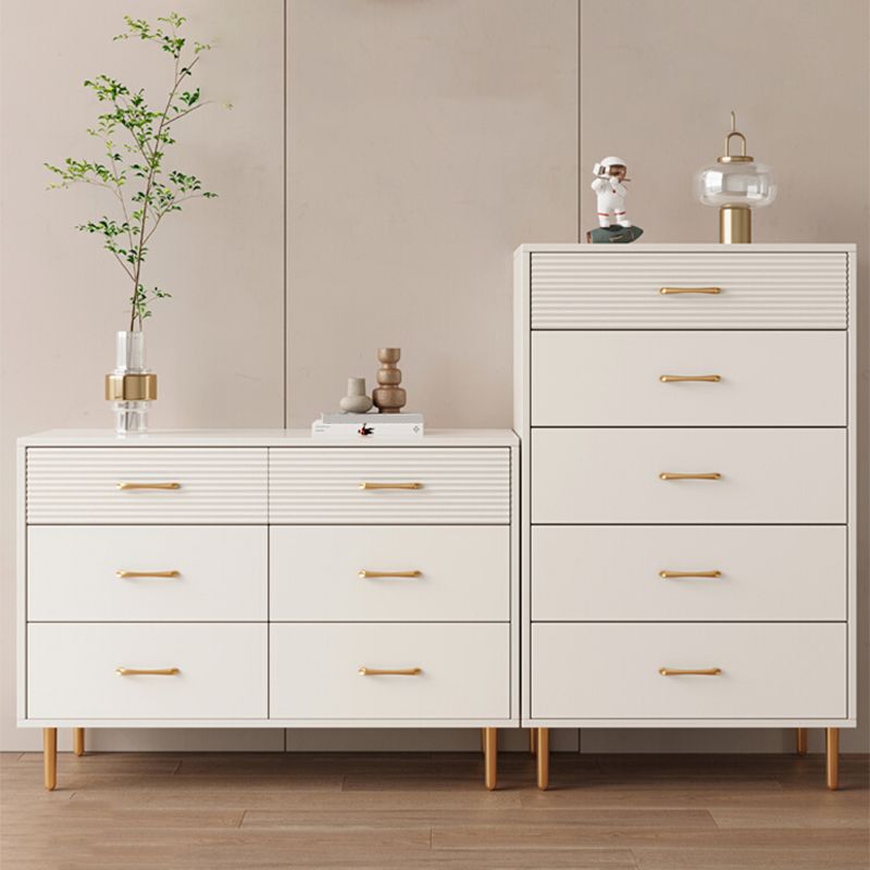 Contemporary Bar Pulls Accent Chest Straight Legs White Accent Chest with Drawer Clearhalo 'Cabinets & Chests' 'cabinets_chests' 'furn' 'furn_cabinets_chests' 'Furniture' 'Living Room Furniture' 1200x1200_cb53826b-6ac5-4ff9-b375-3c47735695c5