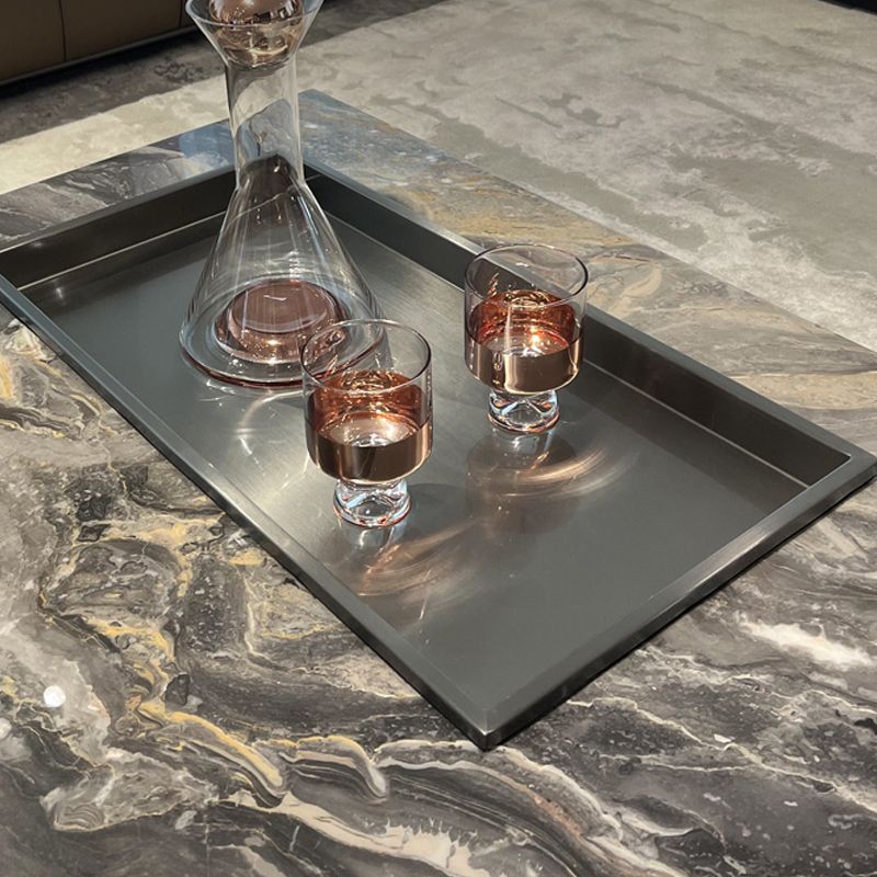 11"H Contemporary Coffee Table Black Slate Coffee Cocktail Table Clearhalo 'Coffee & Accent Tables' 'Coffee Tables' 'coffee_tables' 'furn' 'furn_coffee_tables' 'Furniture' 'Living Room Furniture' 1200x1200_cb54976b-e929-4f24-b01a-7335f3c56f69