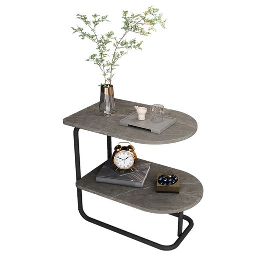 Glam 20 '' Metal Tall Night Tischstein Steintisch Open Storage Accent Tisch Nachttisch mit Beinen