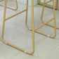 Glam 1/2/3 Pièces Tableau de barre Ensemble de comptoir en pierre rectangle avec tabourets hauts