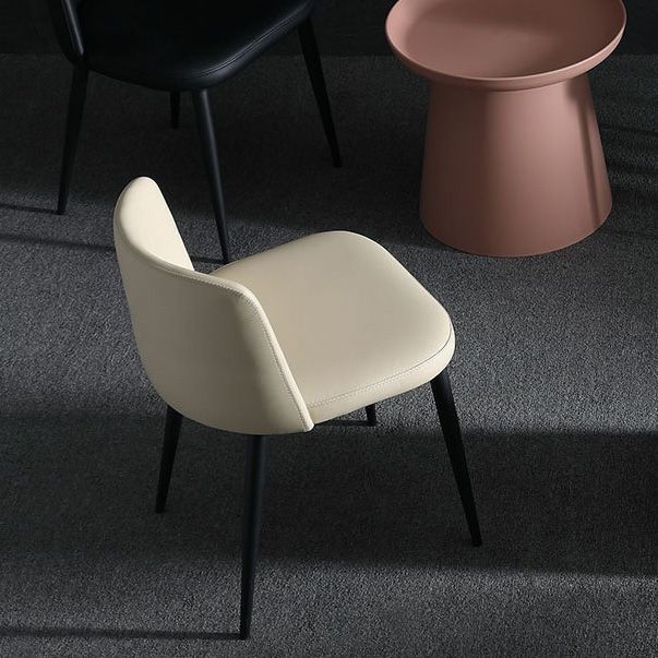 Upholstered Armless Dining Chair Metal Kitchen Dining Side Chair Clearhalo 'Dining Chairs' 'Dining Tables & Seating' 'dining_chair' 'furn' 'furn_dining_chair' 'Furniture' 'Kitchen & Dining Furniture' 1200x1200_cb58e556-0c42-48bd-8046-2d28b08c3bac