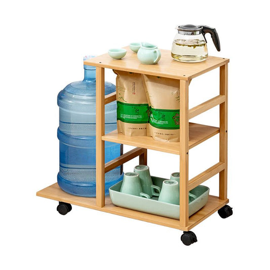 Tavolo d'angolo contemporaneo da 11 "tavolo da legno accento naturale tavolino