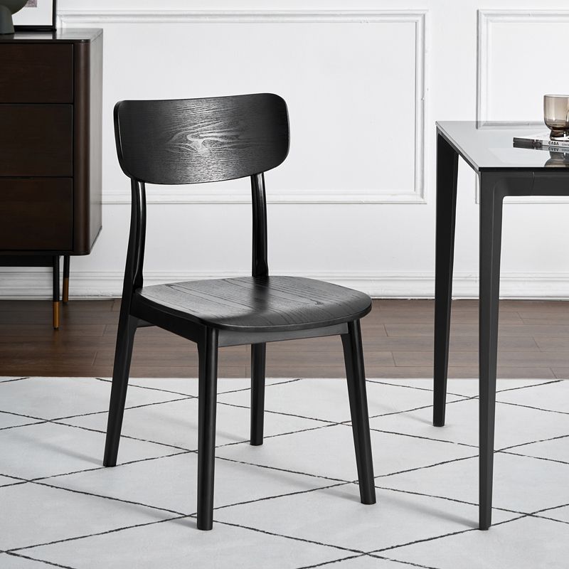 Industrial Style Oak Wood Chair Open Back Side Kitchen Chairs (Set of 2) Clearhalo ' kitchen&dining_furn' 'Dining Chairs' 'Dining Tables & Seating' 'dining_chair' 'furn' 'furn_dining_chair' 'Furniture' 'furniture_dining_chair' 'Kitchen & Dining Furniture' 'kitchen' 1200x1200_cb5ada65-8e4d-4e00-a948-2ca8f2607239