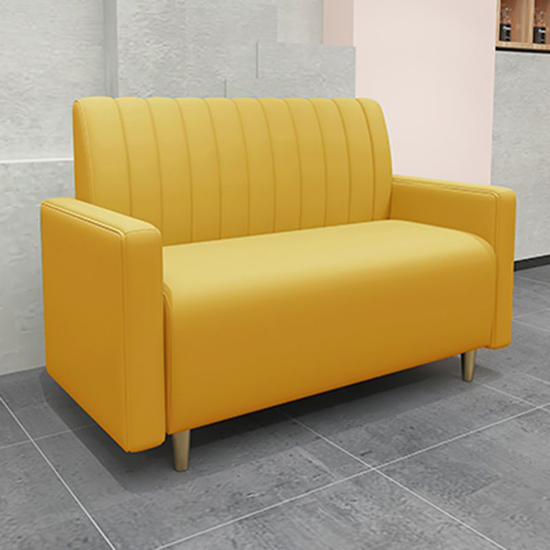 47.27"D x 25.59"W x 33.46"H Glam 2-seat Sewn Pillow Back Sofa for Restaurant Clearhalo 'furn' 'furn_sofas' 'Furniture' 'furniture_sofas' 'kitchen' 'kitchen_sofas' 'Living Room Furniture' 'Sofa' 'sofas' 1200x1200_cb5e86a6-f216-4a9a-97e5-158ec1647e57