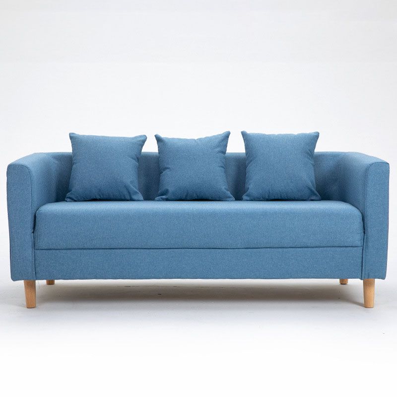 3人の枕が付いたコンテンポラリースクエアアーム標準セッピーソファ