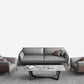 Modern Style Gray Leather Sofa Flared Arm Loose Back Sofa with Pillows Clearhalo 'furn' 'furn_sofas' 'Furniture' 'Living Room Furniture' 'Sofa' 'sofas' 1200x1200_cb616896-0efd-485b-80b2-85fe08403c39