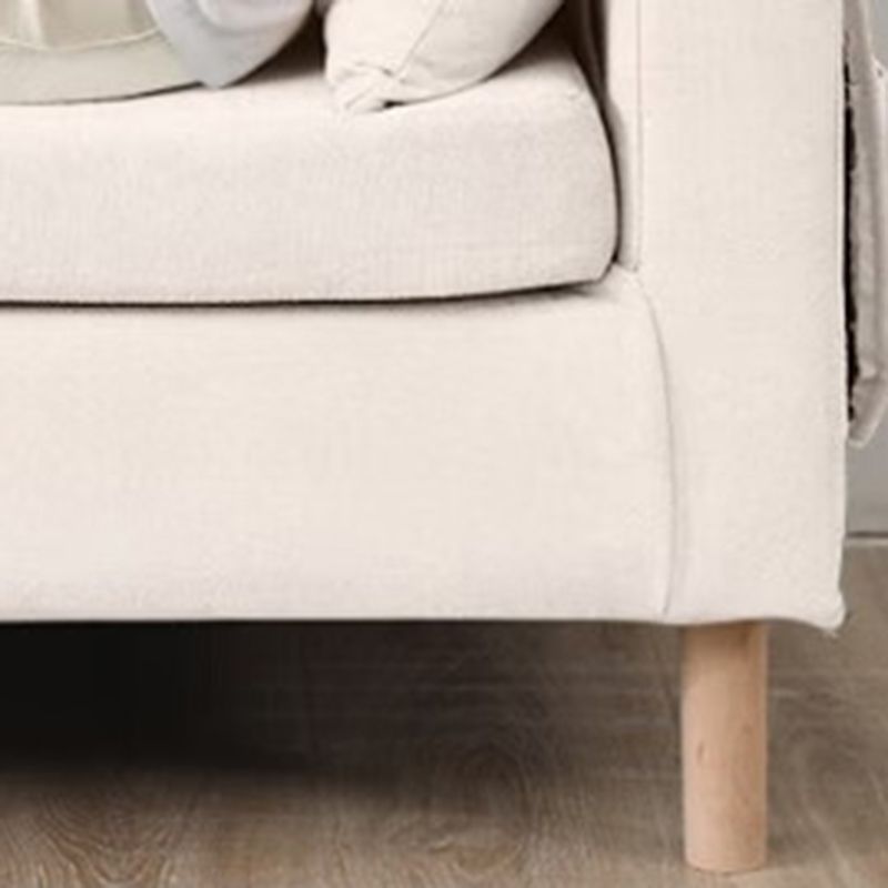 Scandinave 24,4 "de large oreillers de dos carré arme carrée convertible canapé