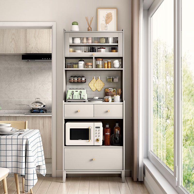 Glam Stone and Wood Server Wood Kitchen Glass Glass Cabinet tampone a buffet con cassetti