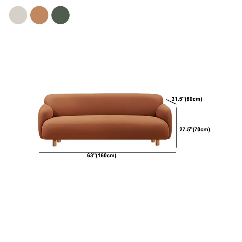 Sofá estándar contemporáneo de cuero sintético resistente a las manchas para sala de estar