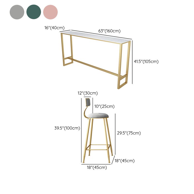 Faux Marble Pub Table Set Modern 1/7 Pieces Bar Stool and Table Set Clearhalo 'Bar Furniture' 'furn' 'furn_home_bar_bar_sets' 'Furniture' 'Home Bars & Bar Sets' 'home_bar_bar_sets' 'Kitchen & Dining Furniture' 1200x1200_cb675e36-7db1-415d-9c8a-aac3a21d4022
