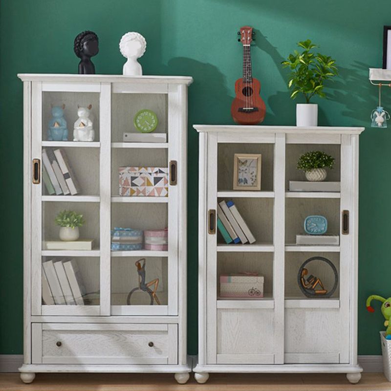 Estante de estantería de madera estándar glamorada para la sala de estar para sala de estar