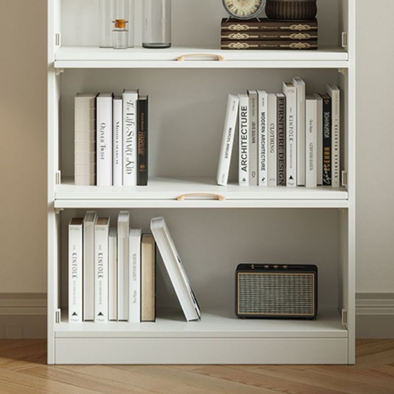 Bibliothèque en bois d'ingénierie moderne standard étagère blanche avec armoires