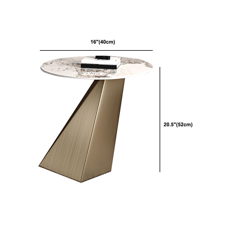 Table d'appoint en acier en acier de 20,5 "de haut de haut