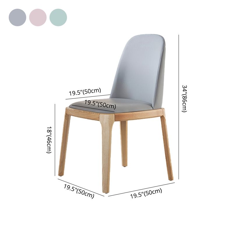 Modern Wood Dining Room Chair Upholstered Armless Dining Chairs for Home Use Clearhalo ' kitchen&dining_furn' 'Dining Chairs' 'Dining Tables & Seating' 'dining_chair' 'furn' 'furn_dining_chair' 'Furniture' 'furniture_dining_chair' 'Kitchen & Dining Furniture' 'kitchen' 1200x1200_cb71cec2-86fc-4907-af0e-fd4fd8d99b91