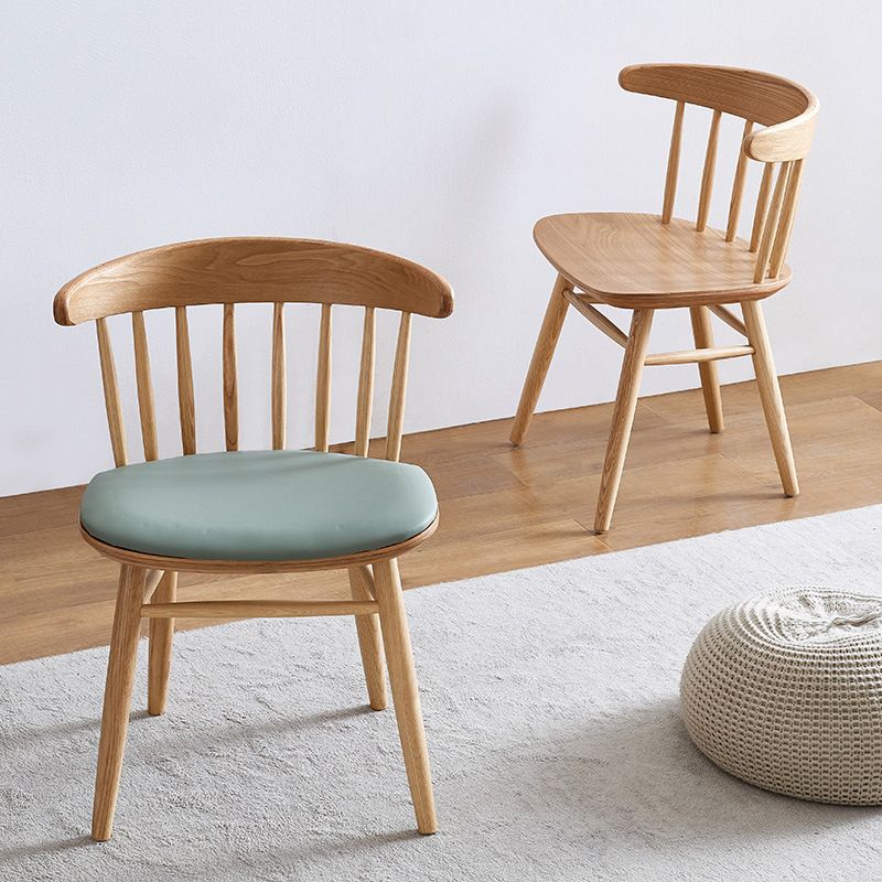 Contemporary Windsor Back Side Chair Solid Wood Dining Armless Chair Clearhalo ' kitchen&dining_furn' 'Dining Chairs' 'Dining Tables & Seating' 'dining_chair' 'furn' 'furn_dining_chair' 'Furniture' 'furniture_dining_chair' 'Kitchen & Dining Furniture' 'kitchen' 1200x1200_cb733ba4-ff92-4761-b449-a6ca96c9b9c7