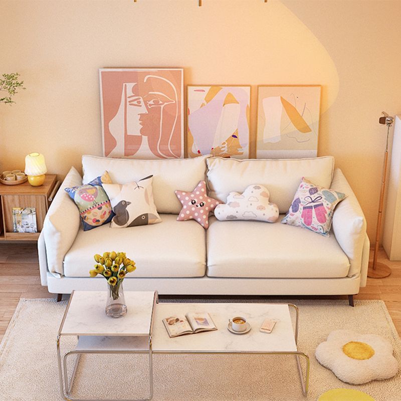 Cuscini contemporanei standard a braccio quadrato divano soggiorno