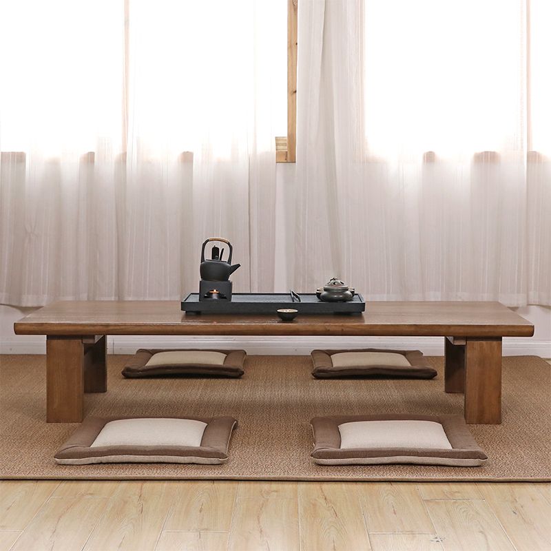 Rectangle Coffee Table Solid Wood Modern Single Coffee Table Clearhalo 'Coffee & Accent Tables' 'Coffee Tables' 'coffee_tables' 'furn' 'furn_coffee_tables' 'Furniture' 'Living Room Furniture' 1200x1200_cb75b77b-ebdd-4576-b895-e53f35825feb