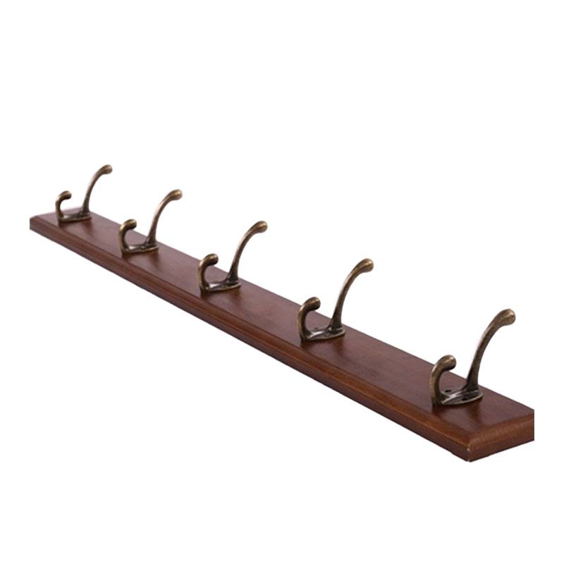 Modern Wooden Entryway Coat Rack Wall-Mounted Coat Hanger with Hooks Clearhalo 'Entry & Mudroom Furniture' 'furn' 'furn_hall_tree_coat_racks' 'Furniture' 'Hall Trees & Coat Racks' 'hall_tree_coat_racks' 1200x1200_cb76c68b-2df1-49d1-bf5e-ead2b1b6d2ff