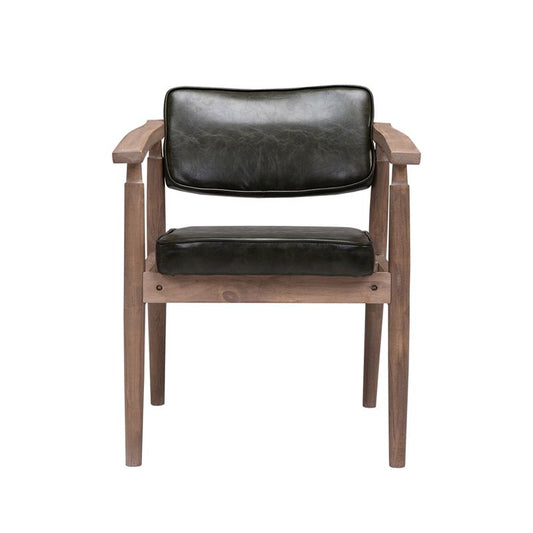 Country Style Home Arm Chair Open Back Wood Upholstered Single Dining Room Chair Clearhalo ' kitchen&dining_furn' 'Dining Chairs' 'Dining Tables & Seating' 'dining_chair' 'furn' 'furn_dining_chair' 'Furniture' 'furniture_dining_chair' 'Kitchen & Dining Furniture' 'kitchen' 1200x1200_cb7723fd-5db2-4128-a5f6-ced808a6478c